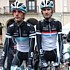 Andy et Frank Schleck pendant la premiŠre ‚tape de la Vuelta Pais Vasco 2011